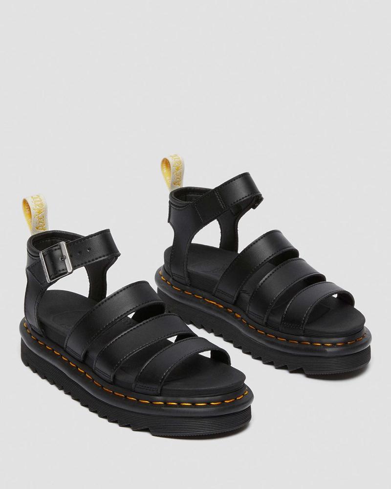 Sandalias De Gladiador Dr Martens Vegan Blaire Felix Mujer Negros | MX 487ZUT